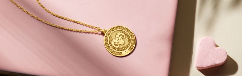Zodiac pendants gold