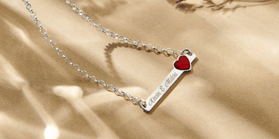 Naamketting met geboortesteen