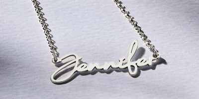 Naamketting van 925 sterling zilver