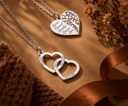 Gepersonaliseerde sieraden voor familie