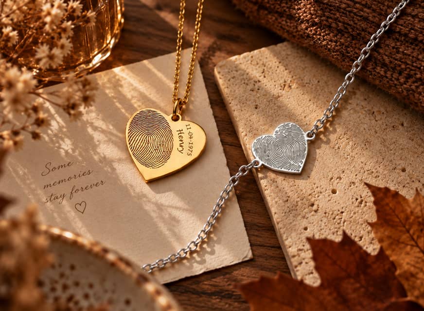 Bekijk onze sieraden met vingerafdruk