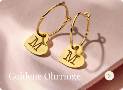Goldene Ohrringe