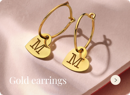 Gold earrings