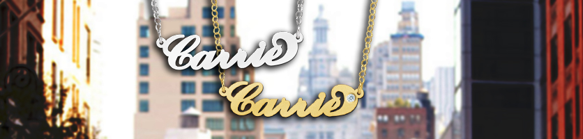 carrie name necklace