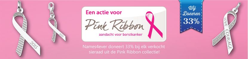 Pink Ribbon Sieraden Banner