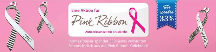 Pink Ribbon Schmuck Banner